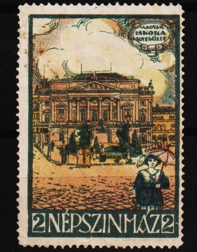 Poster stamp népszínház - poster,