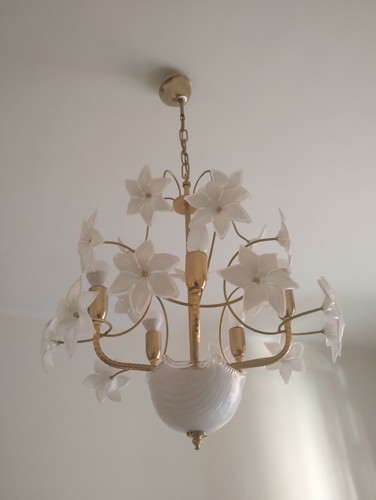 Lampadario vintage vetro di - in,