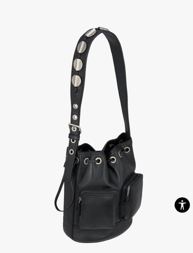 Zara borsa secchiello in - zara,
