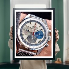 Quadro Illustration Orologio Watch Zenith A386 El Primero Chrono Hand Made Art