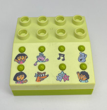 Lego Duplo Dora L'esploratore Luce Lime Effetto Sonoro Mattone 4x4 Lime Base Altoparlante