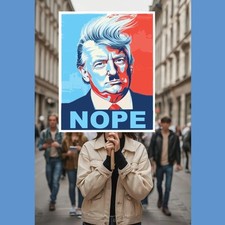 Poster Nope Trump protesta