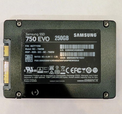 Samsung ssd 750 evo mz7ty250 - ssd,