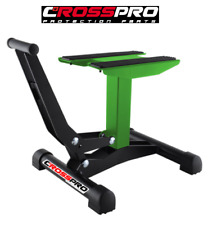 CrossPro Cavalletto Alzamoto Moto Centrale Cross Enduro Motard Offroad Verde