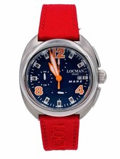 Orologio Locman Mare Titanio 39mm 133BLR/590 Crono Wr100m Scontatissimo Nuovo