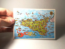 CARTOLINA SICILIA GIARDINO D'EUROPA TURISMO VIAGGI DA COLLEZIONE - (125)