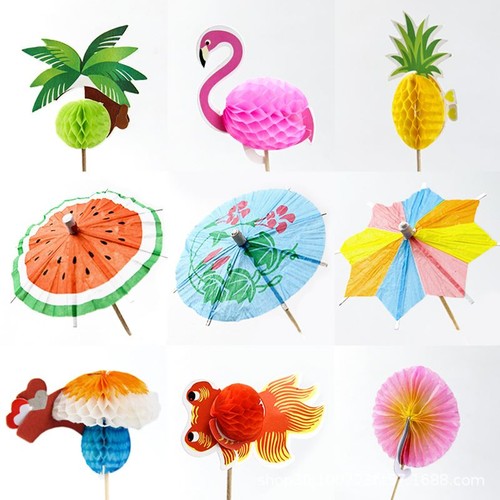 50x ombrelli tropicali - 50x,