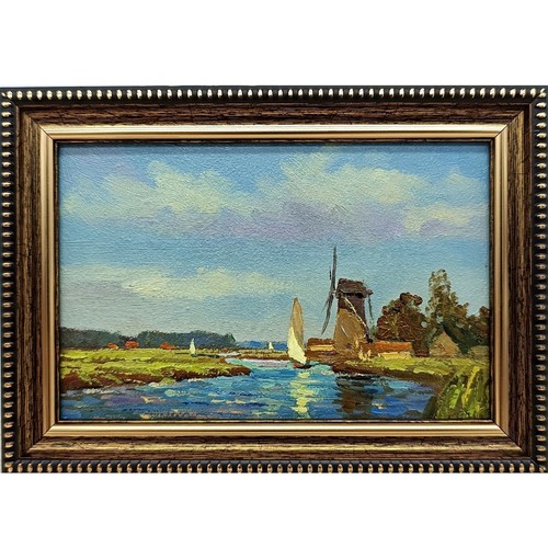 Barca vela dipinto olio - a,