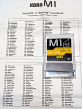 KORG M1 PROGRAM CARD BUNMAY