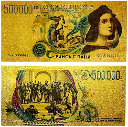 Banconota raffaello design - banconota,