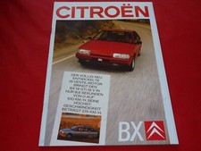 CITROEN BX Limousine Break RE TRI TRS GTI GTI 16V RD TRD Prospekt Brochure 1987