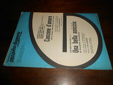 spartiti musicali -vintage-canzone d'amore - una bella am -ED.MUS MUSICA LEGGERA