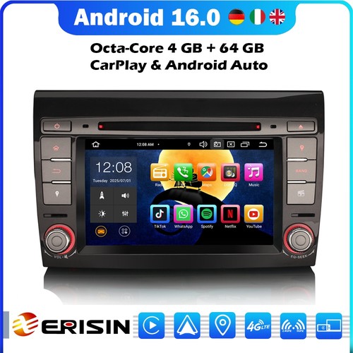 Core 64gb autoradio fiat - 8-core,
