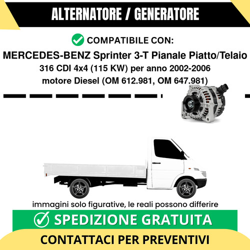 Alternatore mercedes benz - alternatore, mercedes-benz