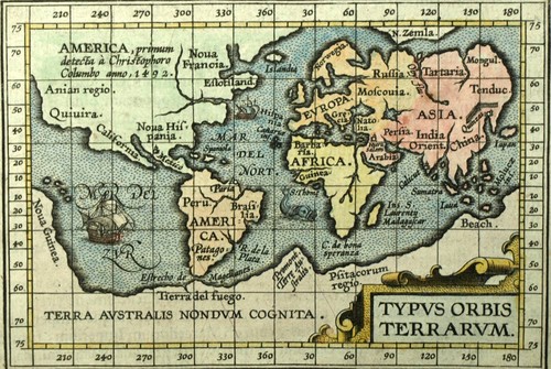Carte mappemonde planisphere