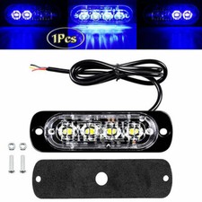 LAMPEGGIANTE BLU STROBO 12-24V 8W EMERGENZA SOCCORSO AMBULANZA AUTOMEDICA