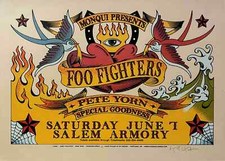 Poster Foo Fighters Pete Yorn Special Goodness 2003 S/N 200 Gary Houston certificato di autenticità