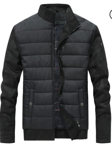 Puffer jacket black - puffer, large