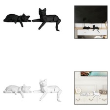 2 statuette di gatti da