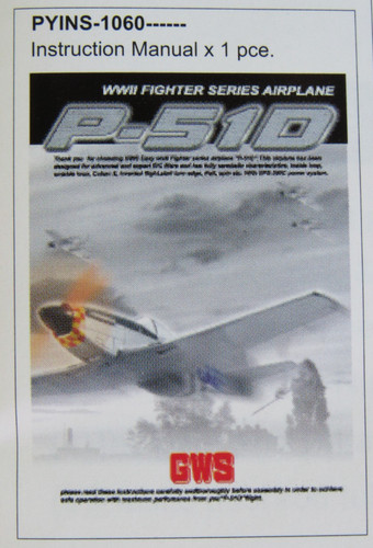 Gws 51d mustang - p-51d,