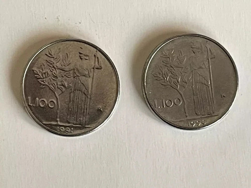 Lotto monete italia 100 lire - monete,