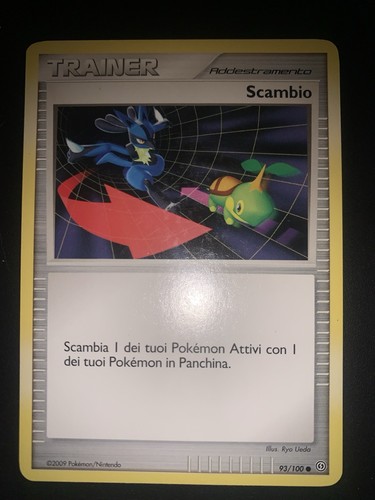Carta pokémon scambio - scambio, 93/100
