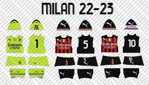 Subbuteo decals milan campione - subbuteo,