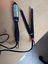 Mini Piastra per Capelli Philips+Spazzola Professionale Riscaldata IMETEC