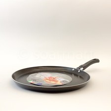 Piardi Home Padella per Griglia in Crepe 10 Pollici Mad in Italy Nera