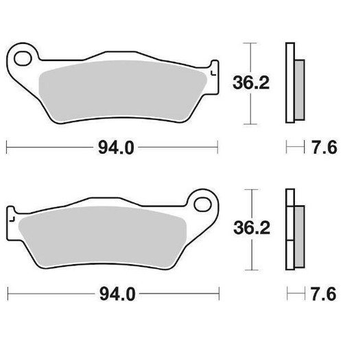 Aa493a937b pastiglia freno - ms-aa493a937b,