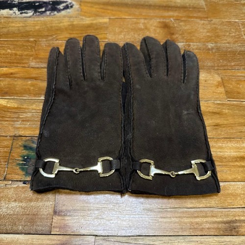Gucci horsebit guanti pelle - guanti, in