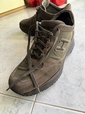 HOGAN interactive uomo pelle e tessuto Marrone/ Verde Militare tg 9/43 usate