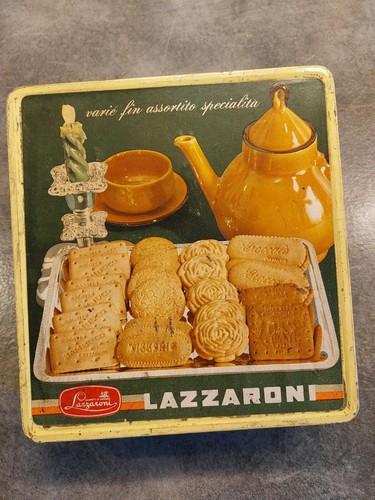 Scatola latta antica - scatola,