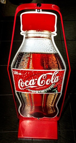 Coca cola insegna metallica - coca-cola,