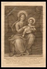 Stampa originale 1700 madonna - stampa,