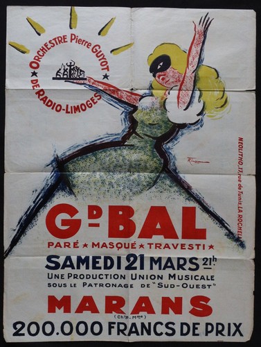 Affiche grand bal marans - bal,