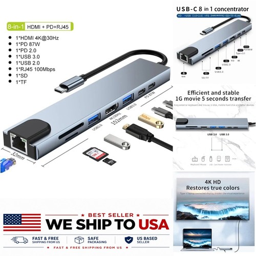 Hub usb hdmi - hub, rj45