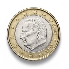 Moneta 1 euro BELGIO 2002 Re