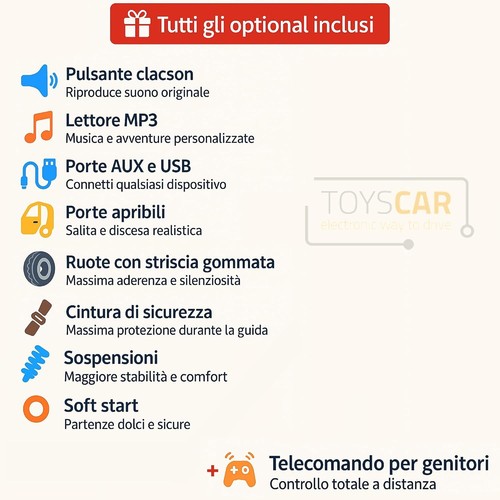 Auto elettrica bambini can - auto,