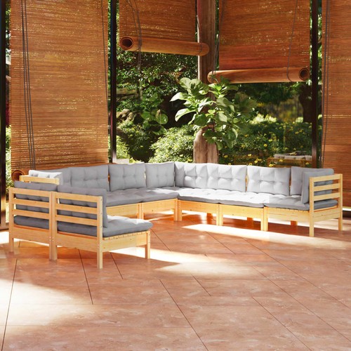Set divani legno pino - legno, di