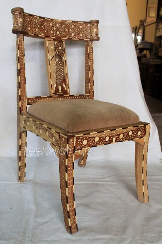 Sedia indiana legno osso - , di