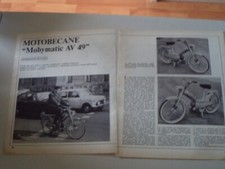 - PROVA MOTOCICLISMO 1970 MOTOBECANE MOBYMATIC MOBY MATIC AV 49 50