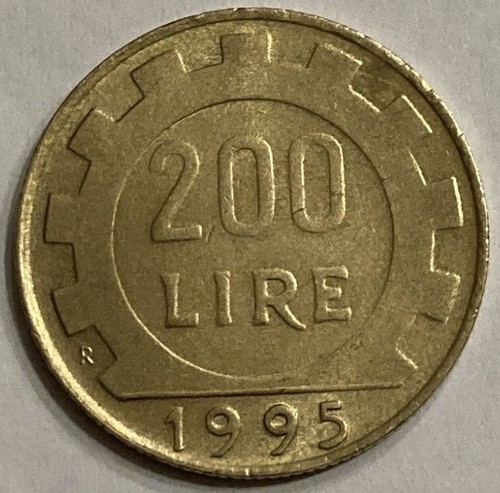 Moneta 200 lire 1995 - moneta,
