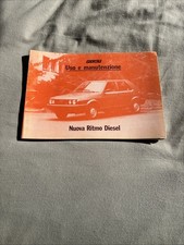 FIAT RITMO DIESEL - LIBRETTO