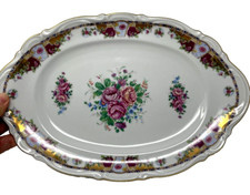 Piatto ovale floreale