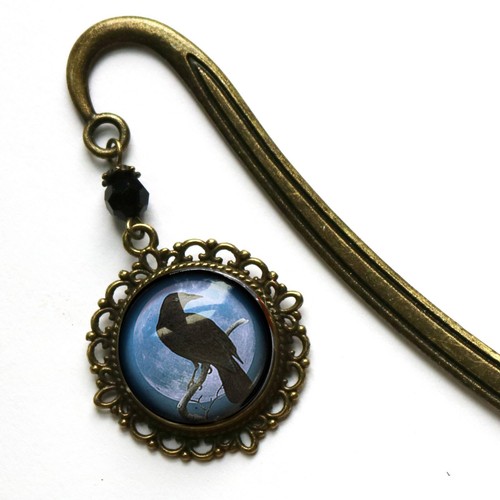 Raven bookmark crow full - bookmark,