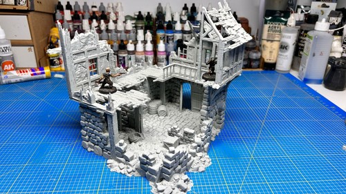 Ruined inn fantasy wargaming - fantasy,