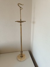 Portacenere posacenere a piantana ottone e marmo design