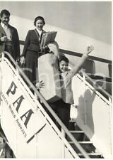 1956 ROMA CIAMPINO - Stanley WERLEY porta giocattoli in dono ai bimbi italiani