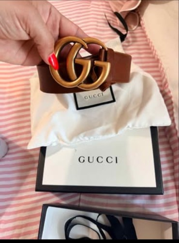 Cintura gucci marrone pelle - cintura,